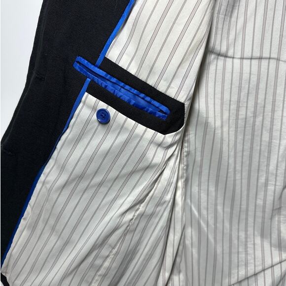 J. Crew Rhodes Black Wool Blazer Style E1037 Size 8 Tall Long Preppy Designer - Picture 5 of 15